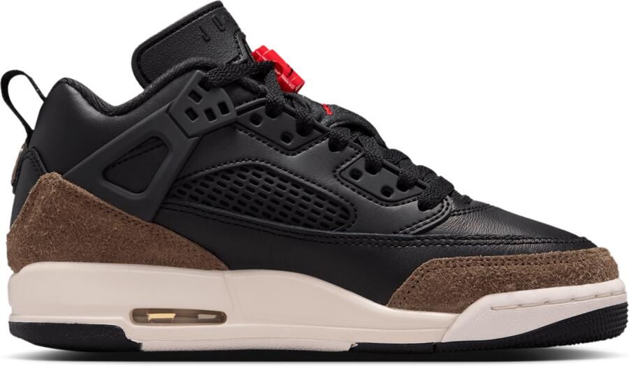 Jordan Spizike Kindersneakers Zwart Leer