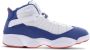 Jordan Hoge Top Sneaker Rings Wit Blauw Rood Multicolor Heren - Thumbnail 2