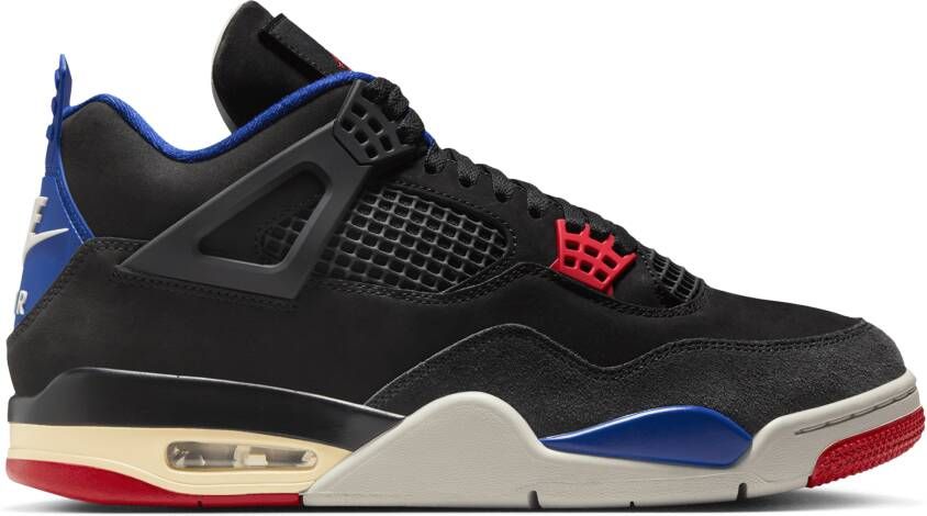 Jordan Retro 4 Rare Air Sneakers Heren Zwart Leer