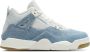 Jordan 4 Retro 'Worn Blue' kleuterschoenen Wit - Thumbnail 2