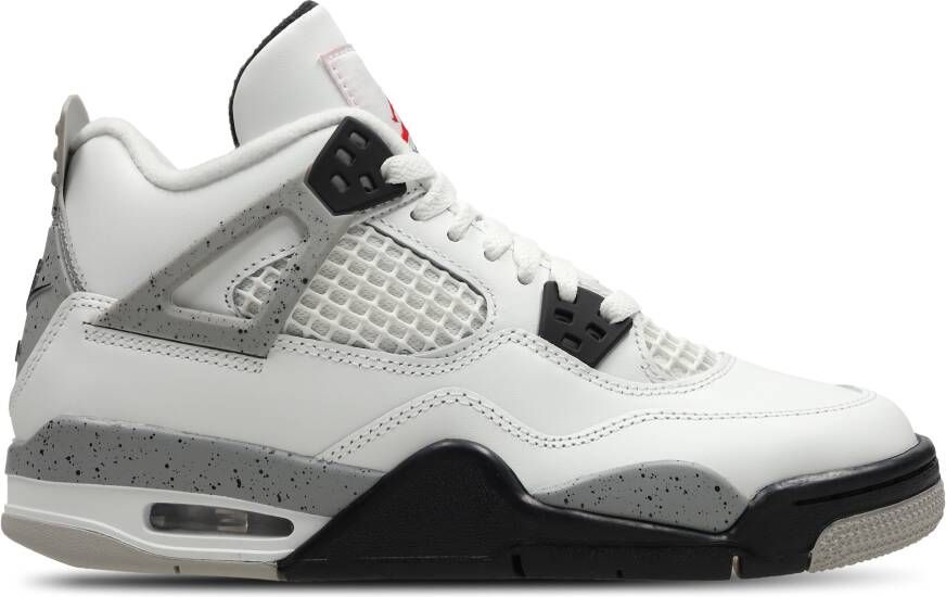 Jordan Retro 4 Unisex Schoenen Wit Maat: 36.5 Leer Foot Locker