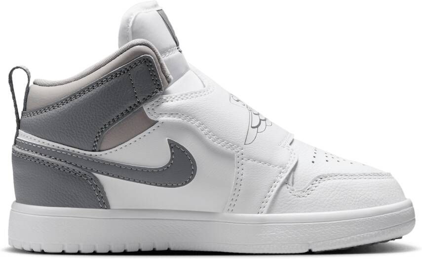 Jordan Sky 1 Peuterschoenen Grijs Leer