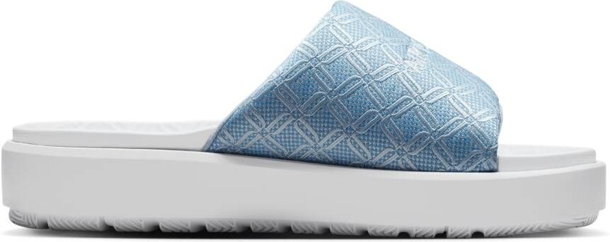 Jordan Sophia Slippers en Sandalen Dames Blauw Mesh Synthetisch