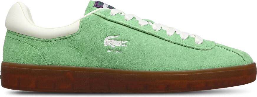 Lacoste Baseshot Sneakers Heren Groen Suède