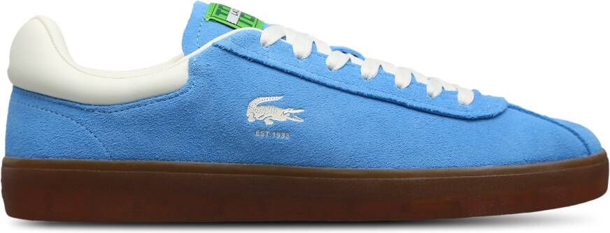 Lacoste Baseshot Heren Schoenen Blauw Maat: 42.5 Suède Foot Locker