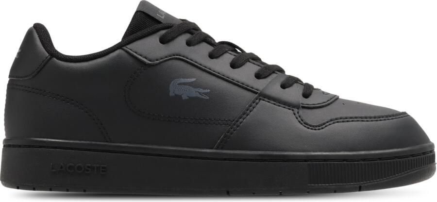 Lacoste Court Ace Kindersneakers Zwart Leer