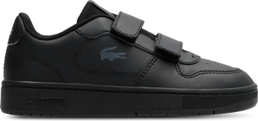 Lacoste Court Ace Peuterschoenen Zwart Leer