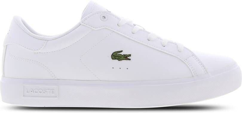 Lacoste Powercourt Unisex Schoenen Wit Maat: 35.5 Leer Foot Locker