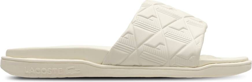 Lacoste Serve Slide Dual Slippers en Sandalen Wit Maat: 40.5 Plastic Foot Locker