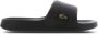 Lacoste Serve Pin Slides Black- Heren Black - Thumbnail 1