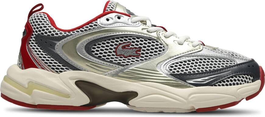 Lacoste Storm 2k Heren Schoenen Rood Maat: 40.5 Mesh Synthetisch Foot Locker