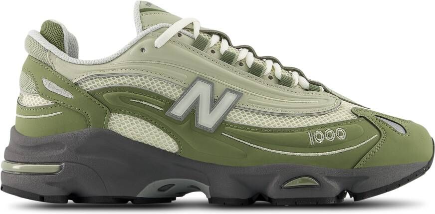 New Balance 1000 Heren Schoenen Olijf Maat: 46.5 Mesh Synthetisch Foot Locker