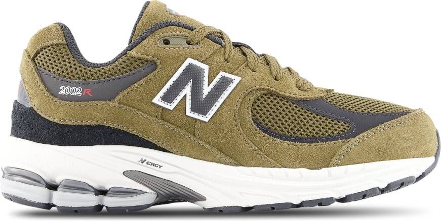 New Balance 2002R Kindersneakers Groen Leer