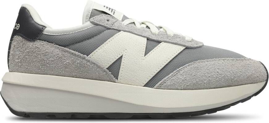 New Balance 370 Sneakers Heren Grijs Mesh Synthetisch