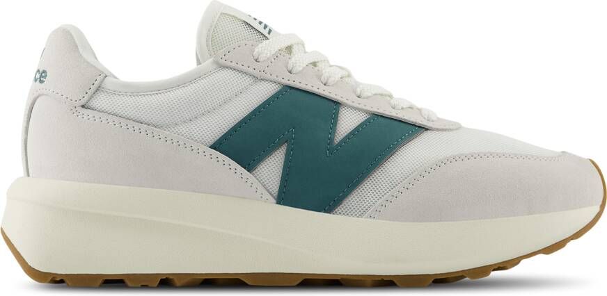 New Balance 370 Sneakers Heren Wit Leer