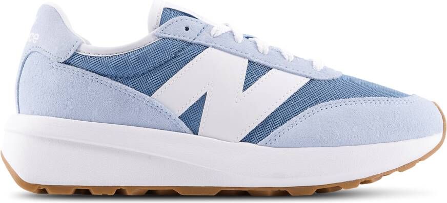 New Balance 370 Sneakers Dames Blauw Leer