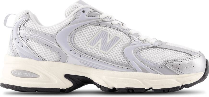 New Balance 530 Sneakers Dames Zilver Synthetisch Textil