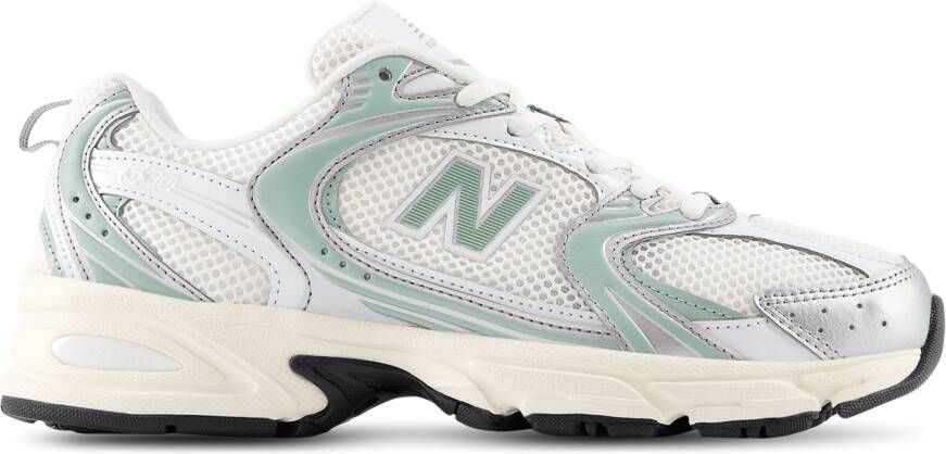 New Balance 530 Sneakers Dames Zilver Synthetisch Textil