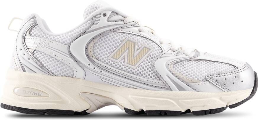 New Balance 530 Heren Schoenen Zilver Maat: 41.5 Textil Synthetisch Foot Locker