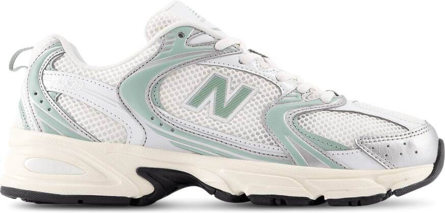 New Balance 530 Heren Schoenen Zilver Maat: 44.5 Textil Synthetisch Foot Locker