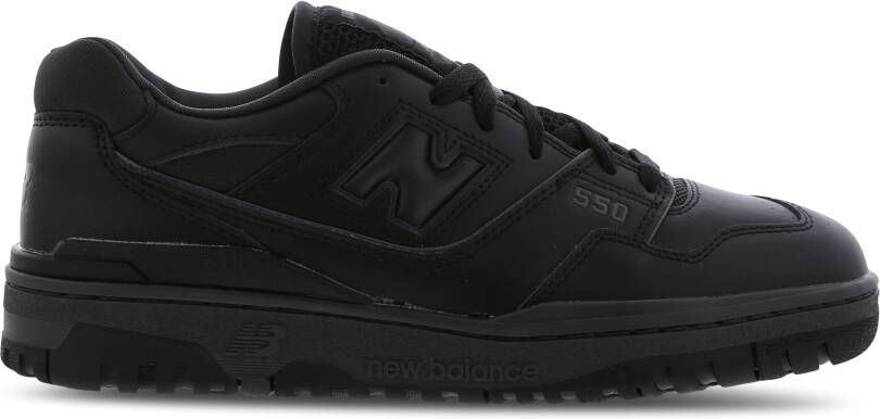 New Balance 550 Heren Schoenen Black Leer Synthetisch
