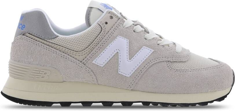 New Balance 574 sneaker van suède met leren details - Foto 6