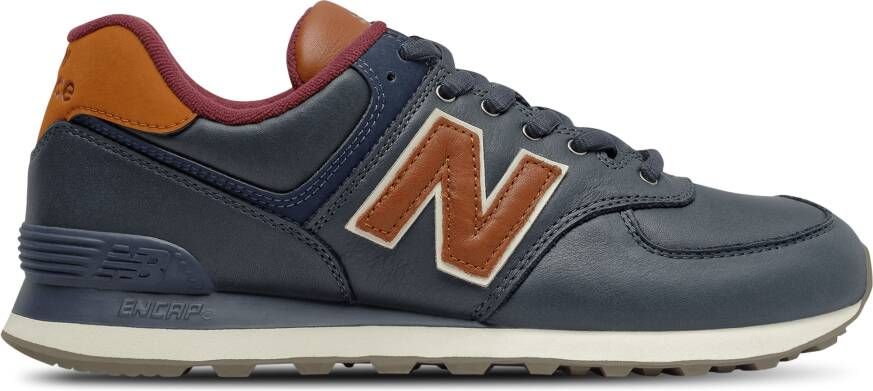 New Balance 574 Heren Schoenen Blauw Maat: 41.5 Leer Foot Locker