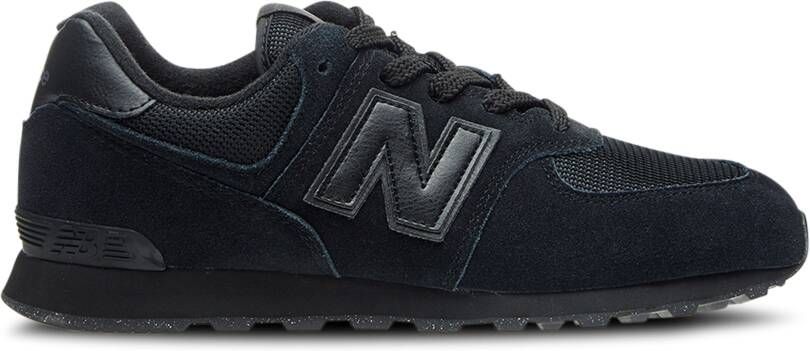 New Balance 574 Kindersneakers Zwart Leer Textil