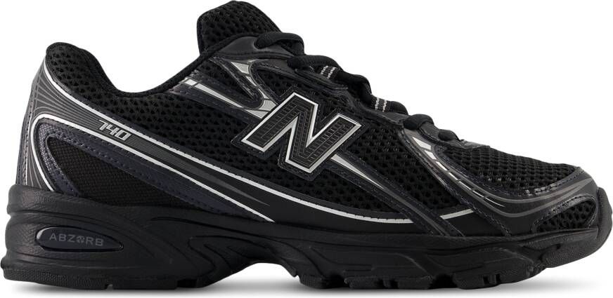 New Balance 740 Sneakers Dames Zwart Mesh Synthetisch