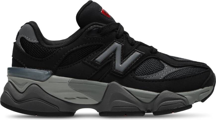 New Balance 9060 Unisex Schoenen Zwart Maat: 37.5 Leer Foot Locker