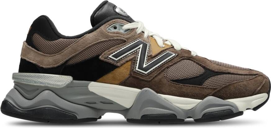 New Balance 9060 Heren Schoenen Bruin Maat: 40.5 Mesh Synthetisch Foot Locker