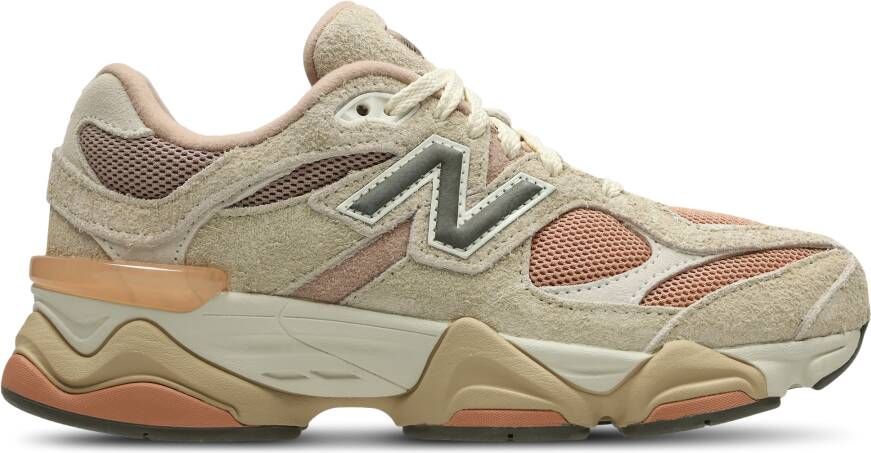 New Balance 9060 Unisex Schoenen Beige Maat: 37.5 Leer Foot Locker