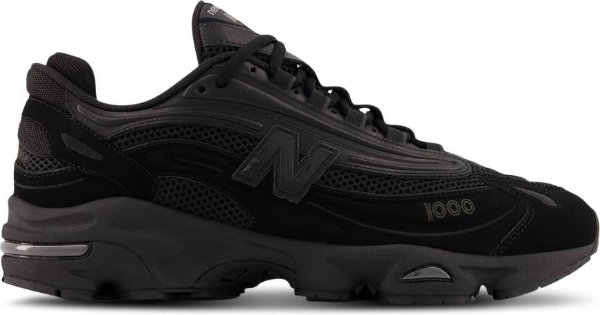 New Balance M1000 Sneakers Heren Zwart Leer - Foto 2