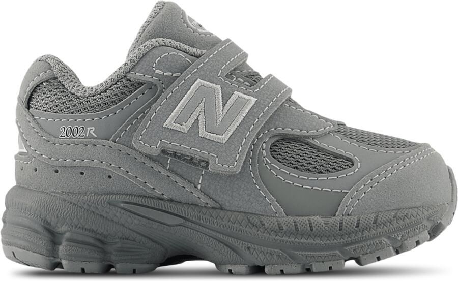 New Balance 2002 Hook & Loop Babyschoenen Grijs Leer