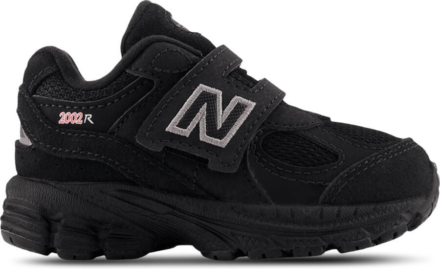 New Balance 2002 Hook & Loop Babyschoenen Zwart Leer