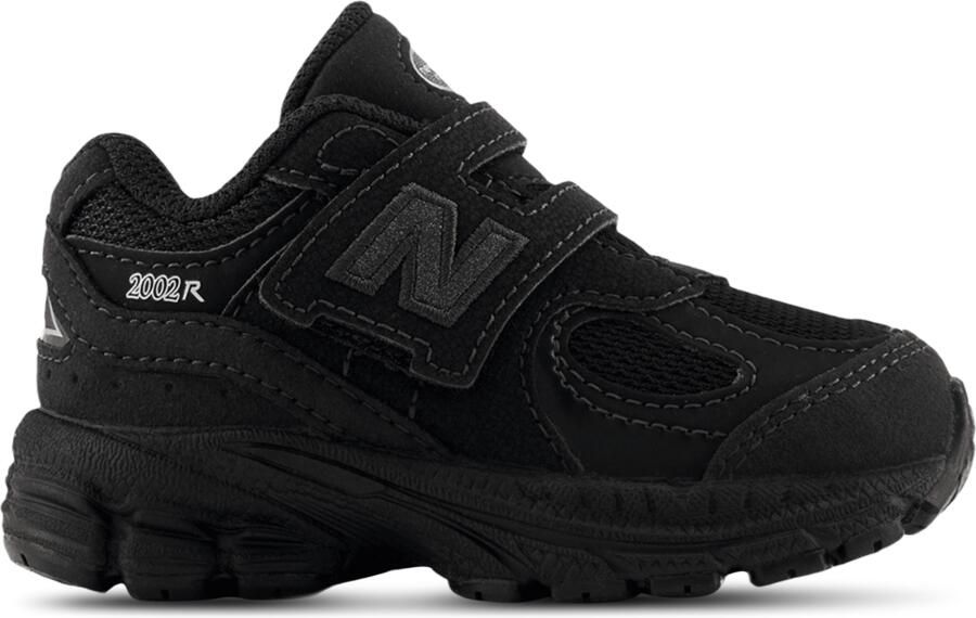 New Balance 2002 Hook & Loop Babyschoenen Zwart Leer