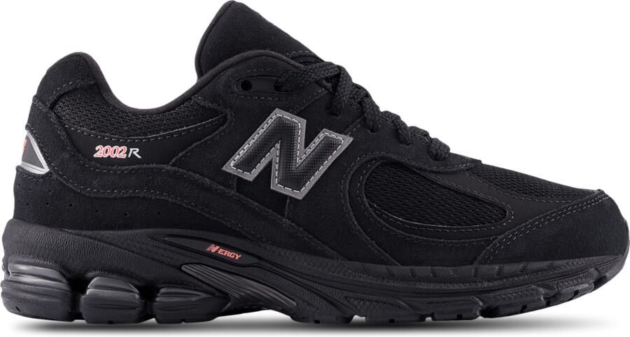 New Balance 2002R Kindersneakers Zwart Leer