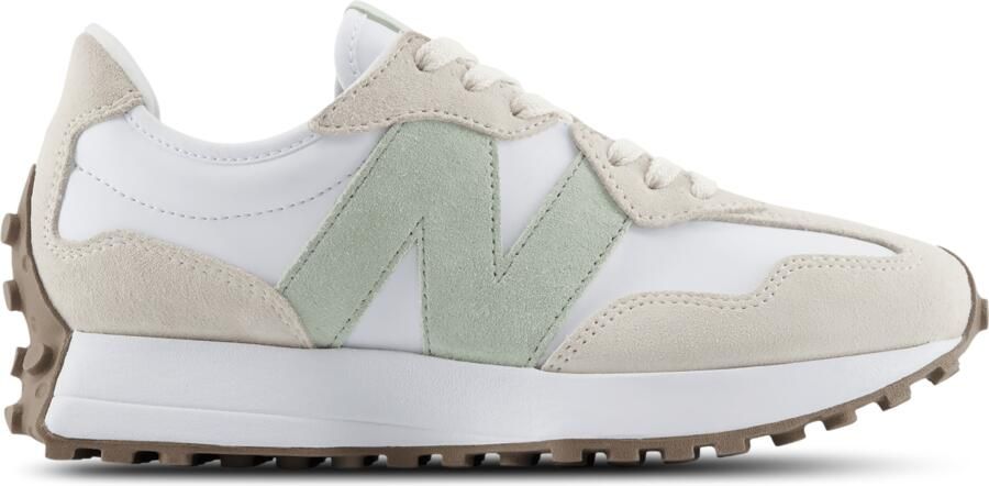 New Balance 327 Sneakers Dames Beige Leer Synthetisch