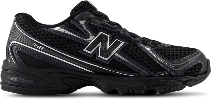 New Balance 740 Peuterschoenen Zwart Leer