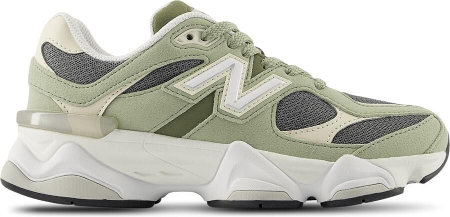 New Balance 9060 Kindersneakers Groen Leer