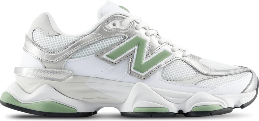 New Balance 9060 Sneakers Dames Wit Leer