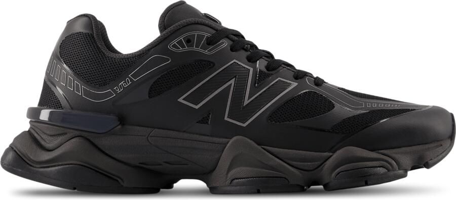 New Balance 9060 Sneakers Dames Zwart Leer - Foto 2