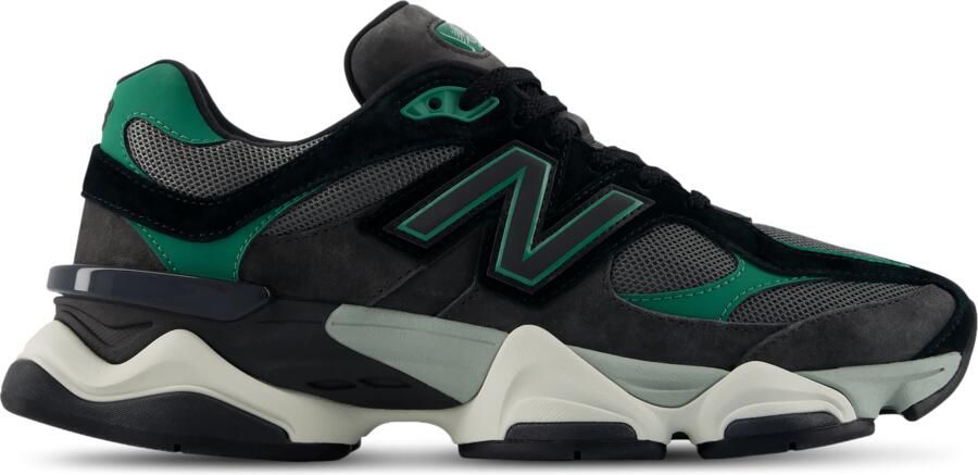 New Balance 9060 Sneakers Dames Zwart Leer