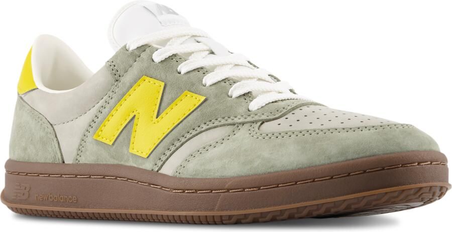 New Balance T500 Sneakers Heren Groen Leer