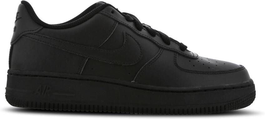 Nike Kids Air Force 1 Gs Low Black Black Black Shoes grade school 314192 009 - Foto 9