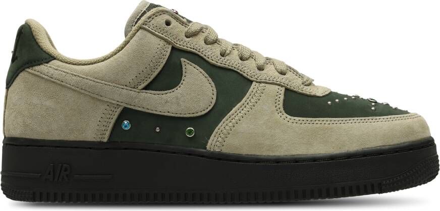 Nike Air Force Heren Schoenen Zwart Maat: 42.5 Leer Foot Locker