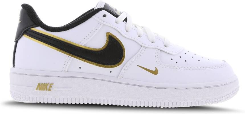 Nike Air Force 1 Lv8 (ps) Basketball Schoenen white black metallic gold white maat: 34 beschikbare maaten:28 29.5 30 31 33.5 34 35 - Foto 2