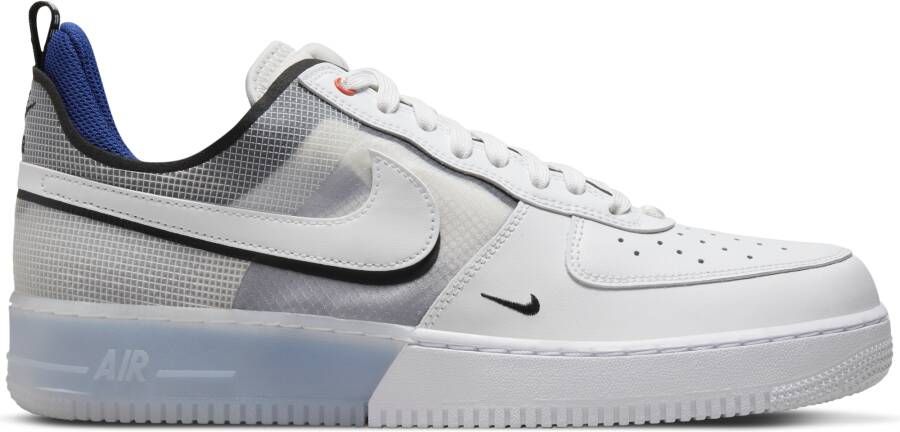 Nike Air Force 1 React White Light Photo Blue Deep Royal Blue White - Foto 2