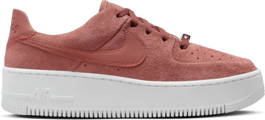 Nike Air Force Dames Schoenen Rood Maat: 36.5 Mesh Synthetisch Foot Locker