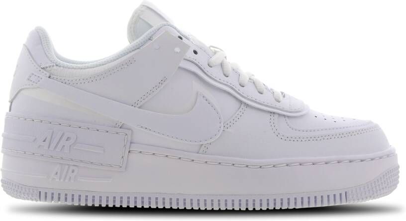 Nike Air Force Sneakers Dames Wit Leer